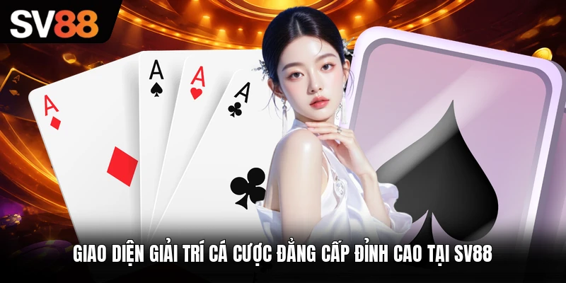 Giao diện giải trí cá cược đẳng cấp đỉnh cao tại SV88